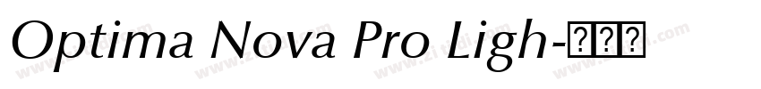 Optima Nova Pro Ligh字体转换